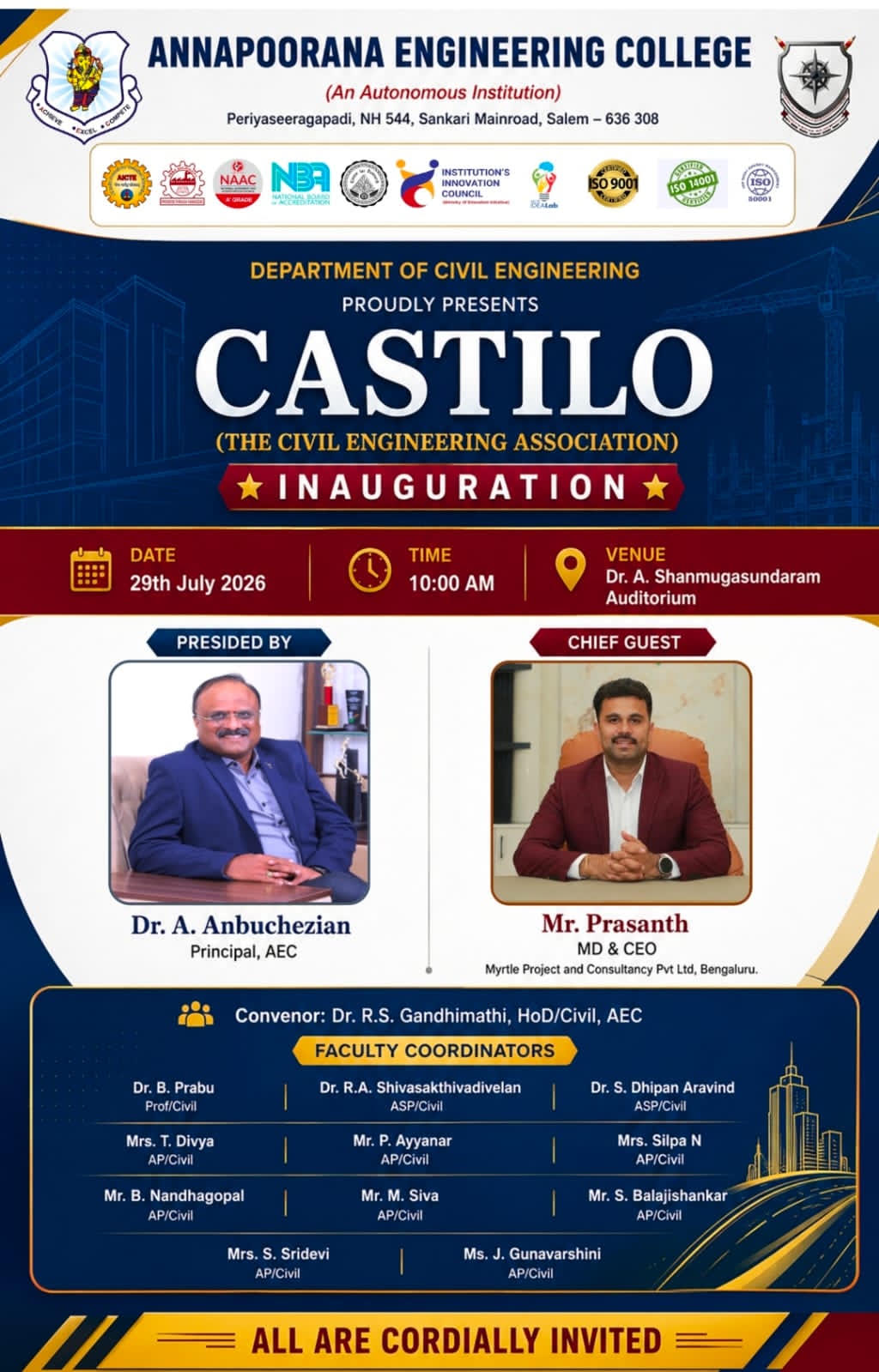 Association Inauguration - Civil