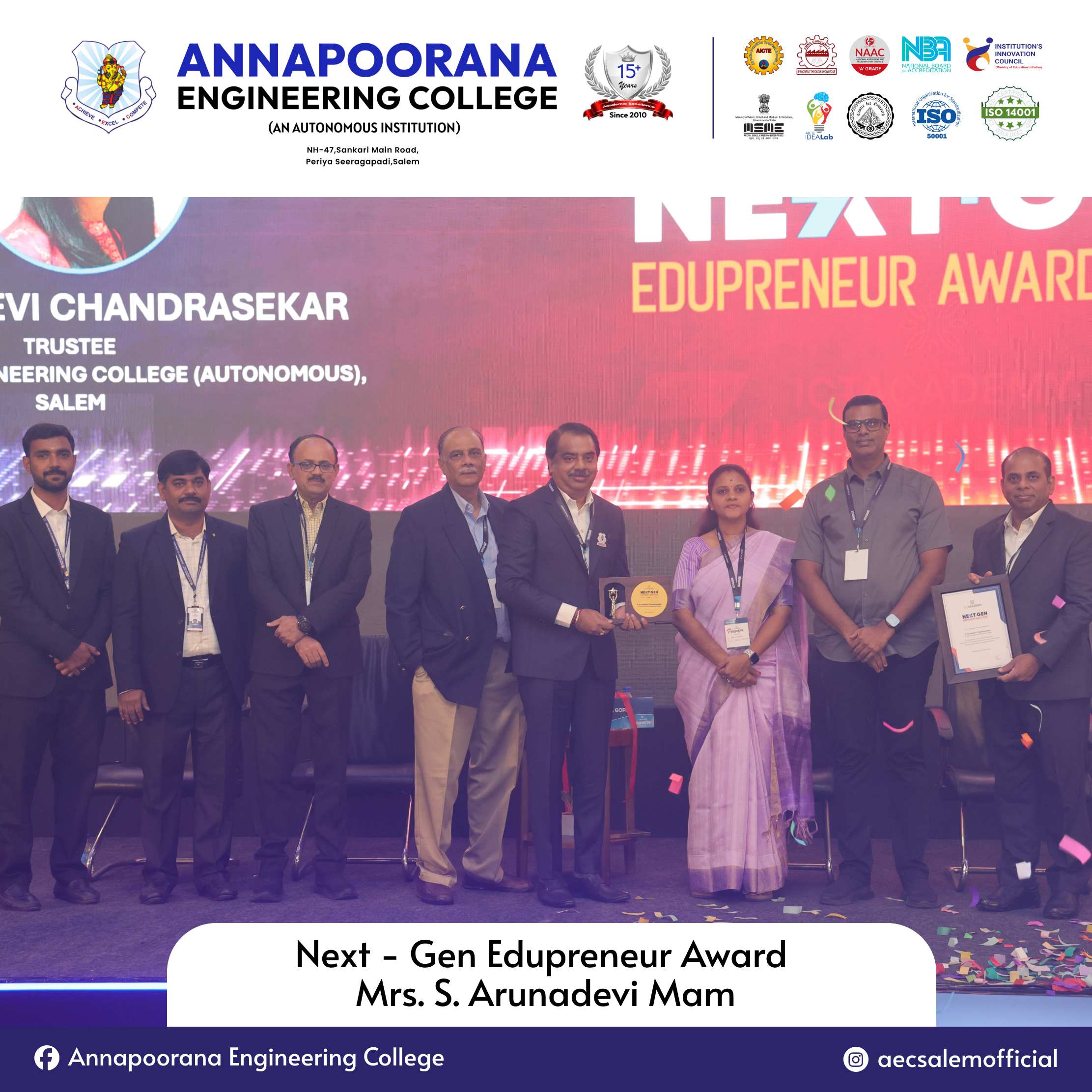 AEC Receives Multiple Recognitions at ICT Bridge ’26, Coimbatore